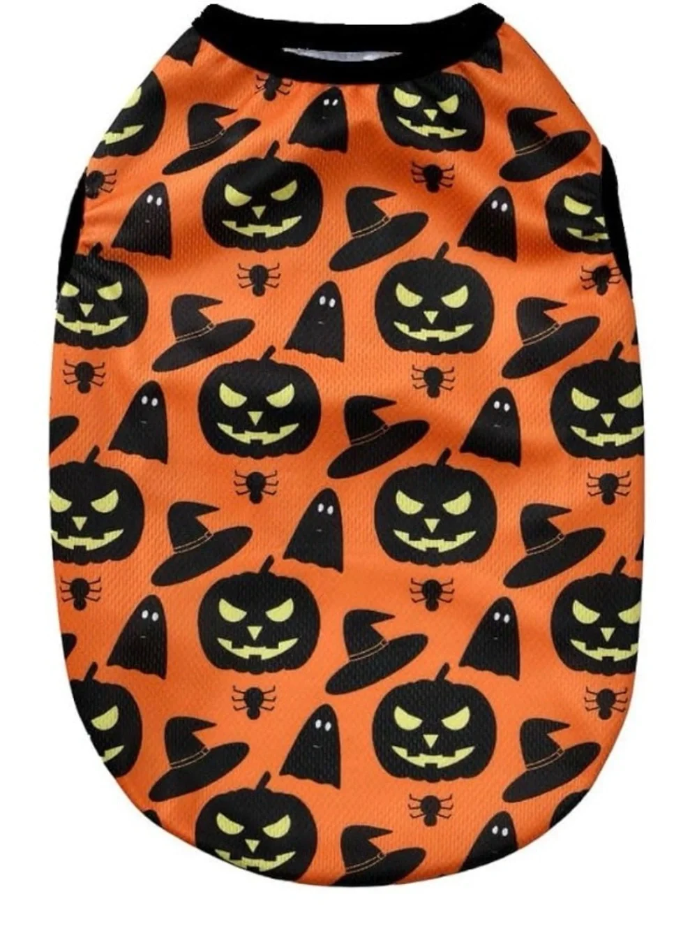 Pets Halloween Pumpkin & Ghost Tee Orange